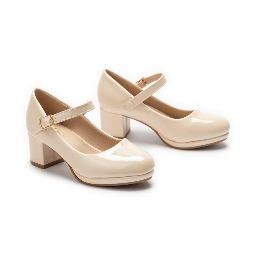 Beige Aurelia Mary Jane Shoes