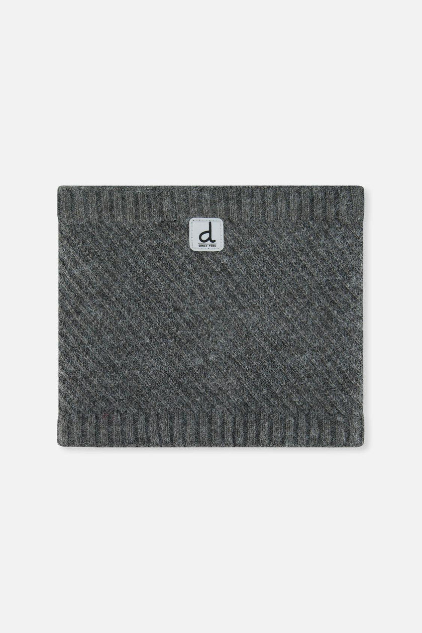 Winter Knit Neckwarmer Cool Dark Grey