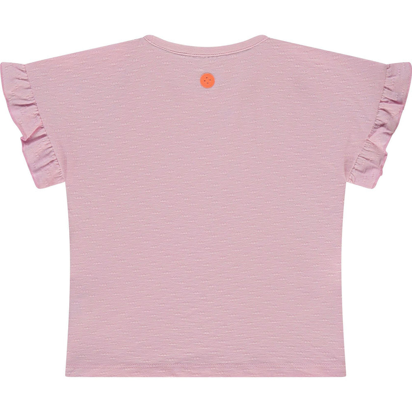 Ruffle Sleeve Short Sleeve T-Shirt