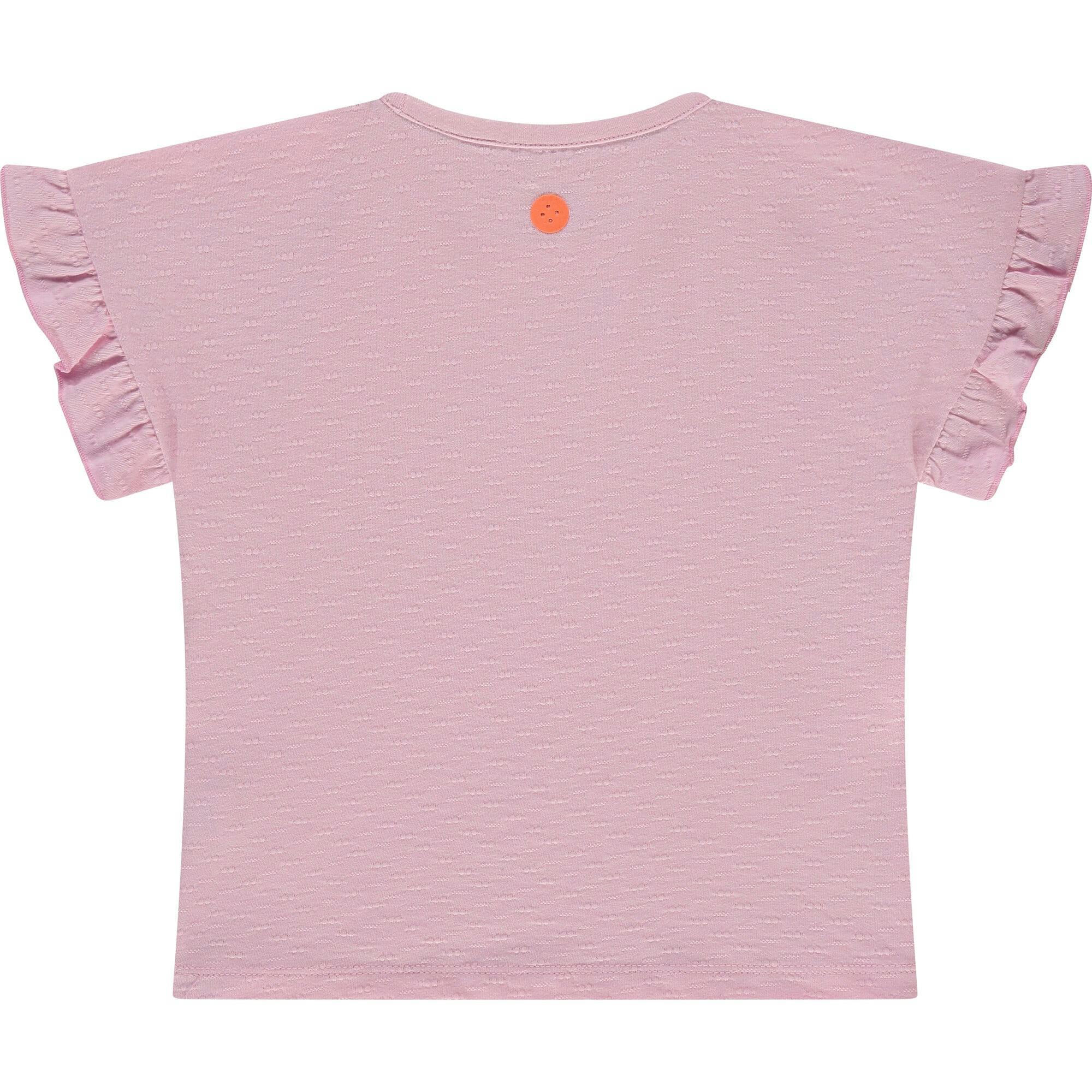 Ruffle Sleeve Short Sleeve T-Shirt