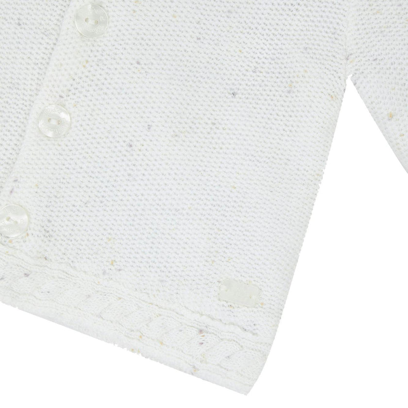 TARTINE ET CHOCOLAT Knit Baby Coat - Nacre