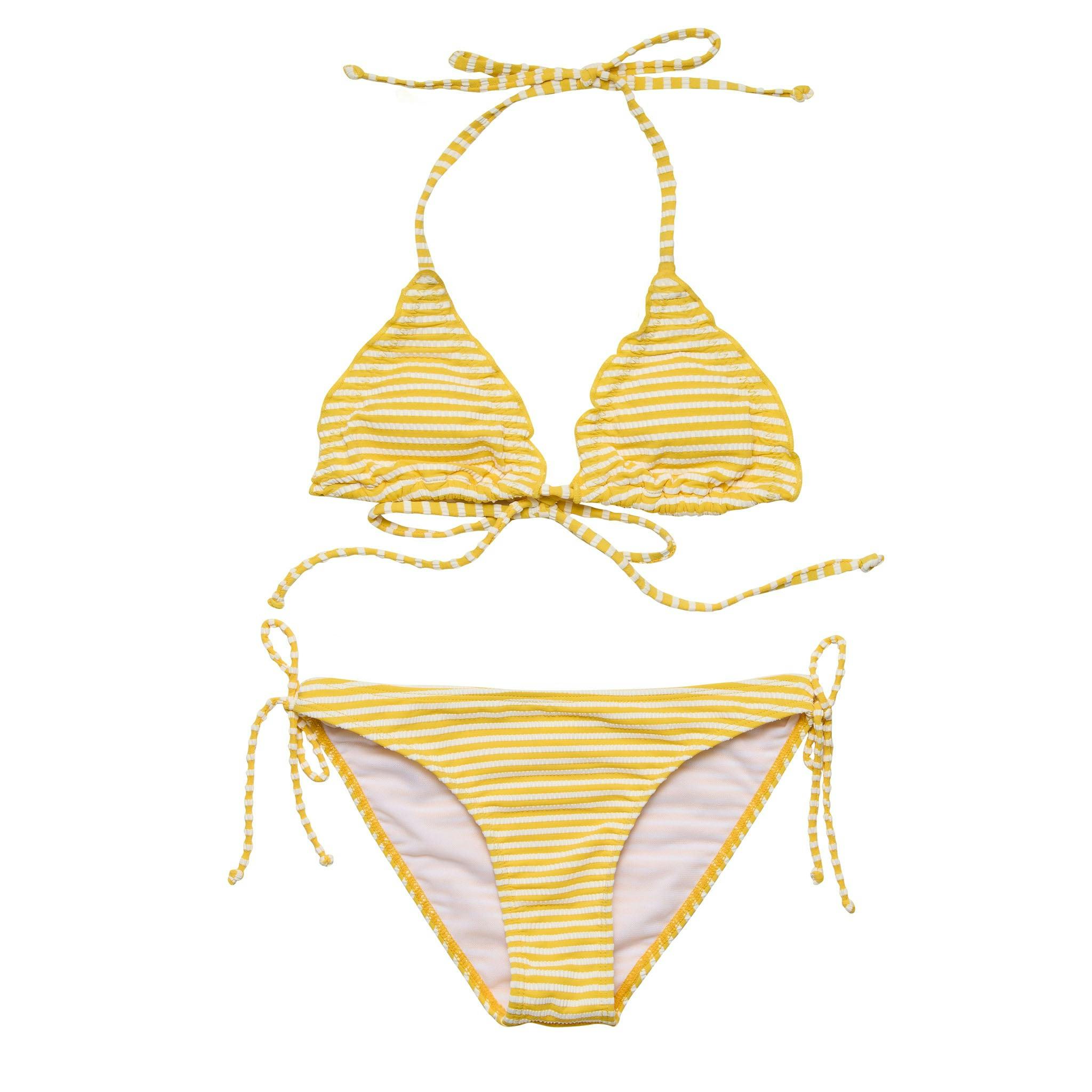 Sunshine Stripe Teen Triangle Bikini