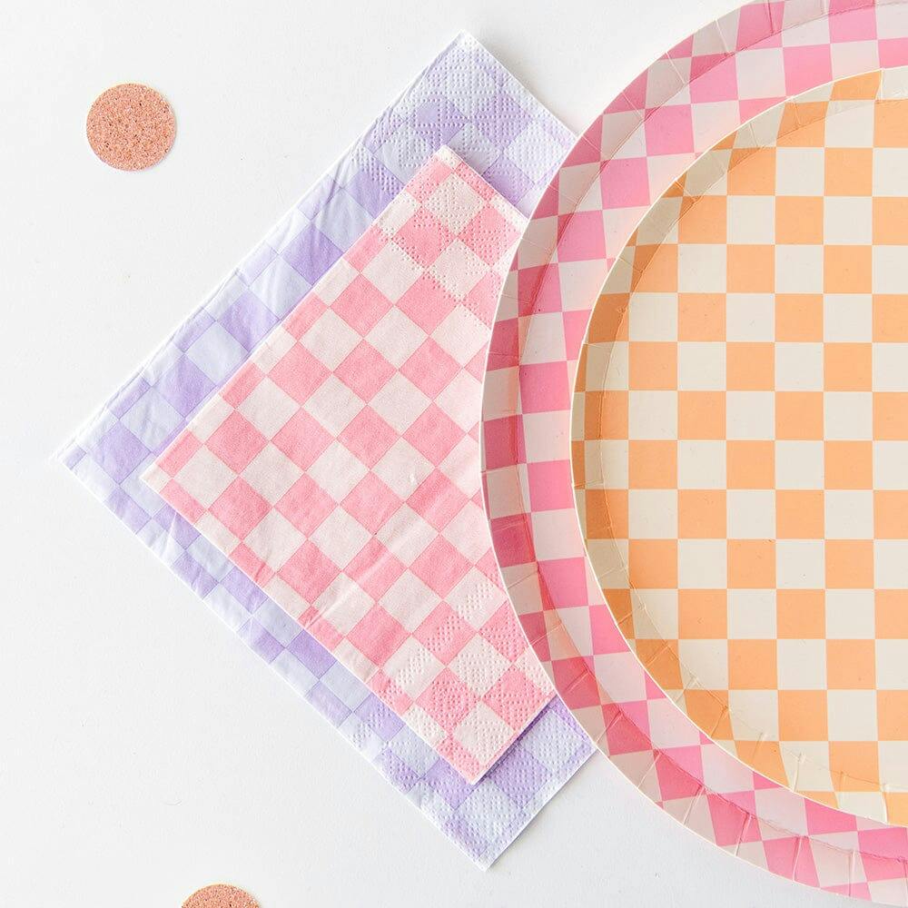 Check It! Tickle Me Pink Dinner Plates
