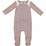 Floral Stripe Footie