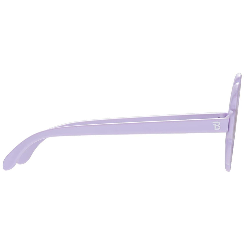 Polarized Flower: Lavender Mirrored Lens