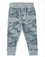 Kids Camo French Terry Joggers - Grey Camo
