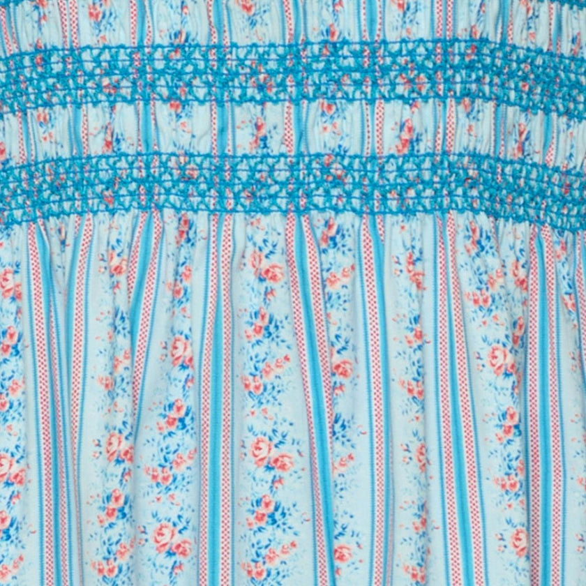 Sunday Best Dress in Rosette Linear Stripe