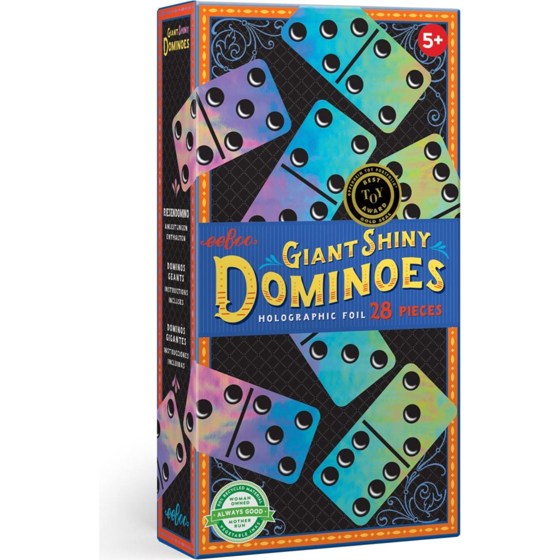 Giant Shiny Holographic Foil Dominoes