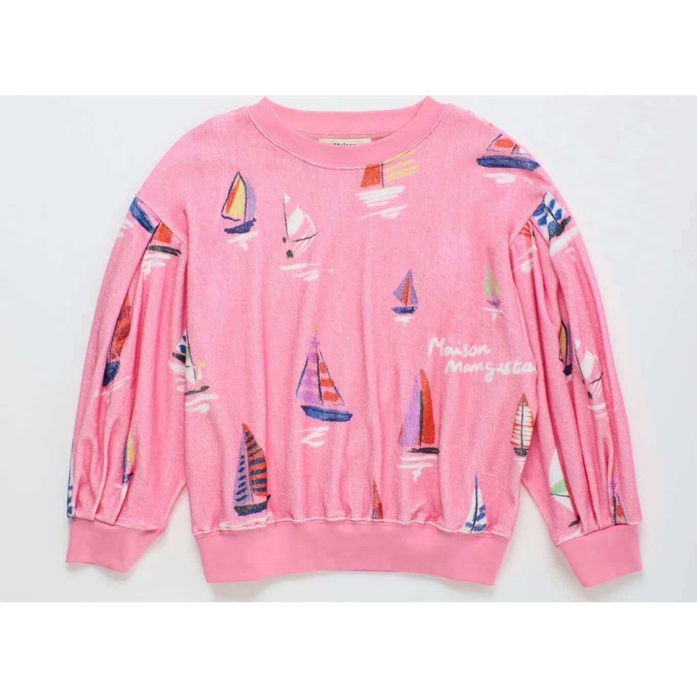 BARCOS TOWEL SWEATSHIRT PINK