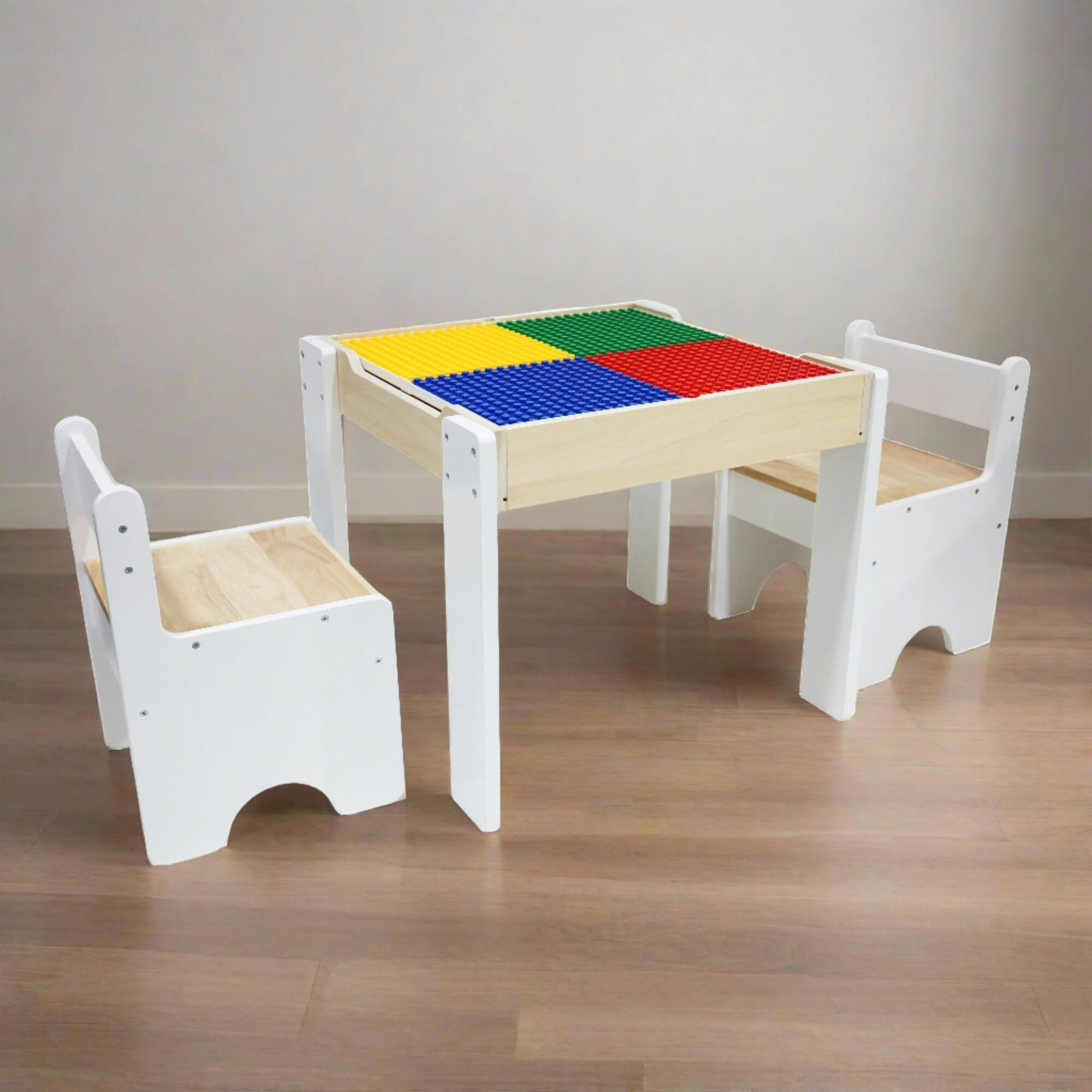 Multi-Activity Table with Reversible Tabletop & Chairs Set