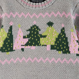 Infant Grey Chenille Sweater w/Tree Graphic & Sweater Knit Pant Set