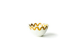 Brass Arabesque Trim Scallop Small Bowl