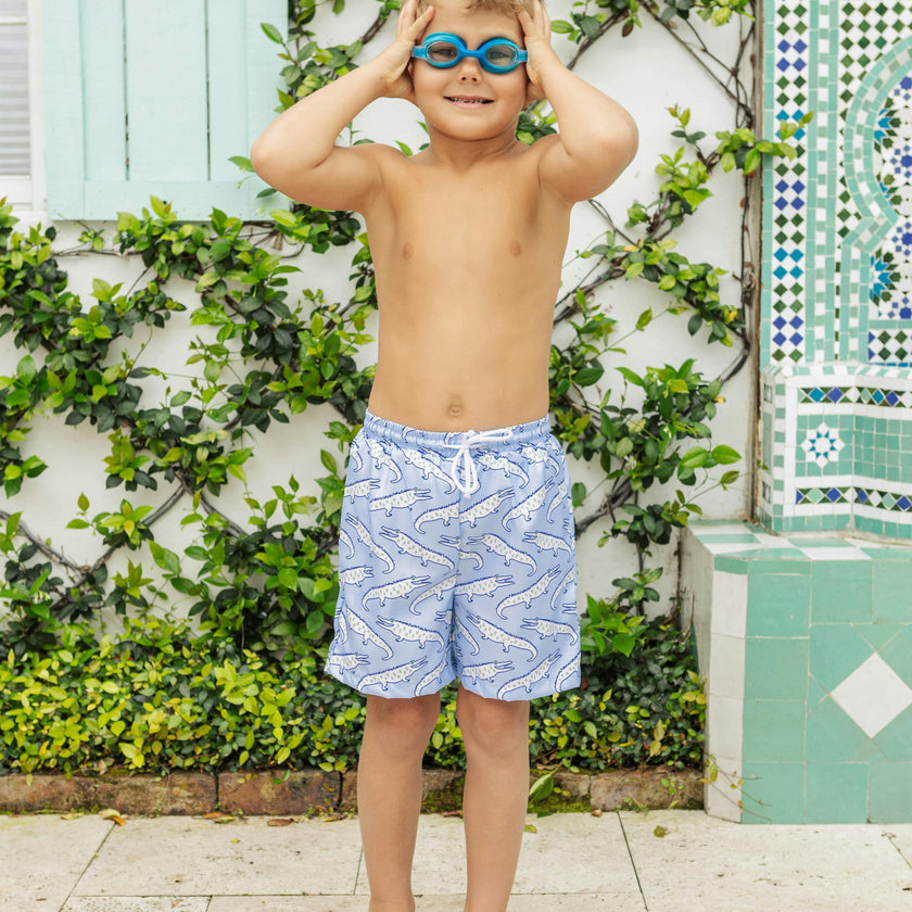 Swim Trunks - Blue Alligator Alley