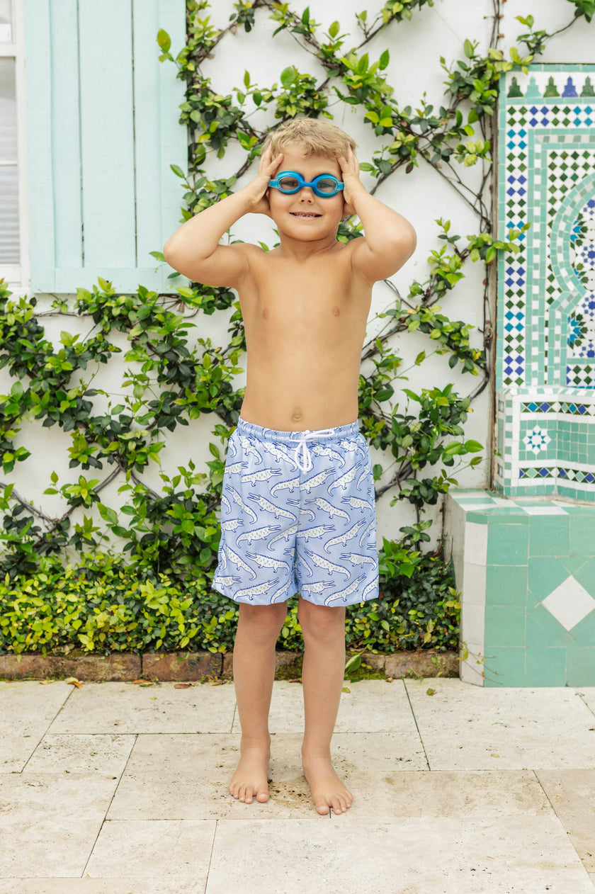 Swim Trunks - Blue Alligator Alley
