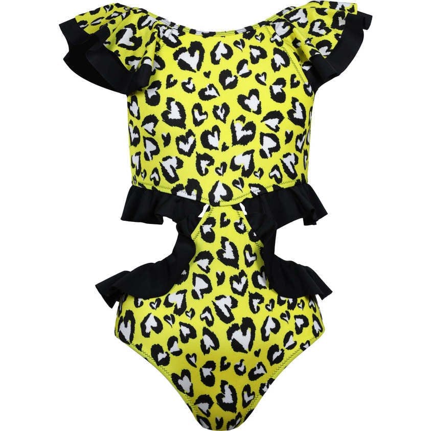 Rosette Short Sleeve One-Piece Swimsuit