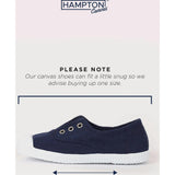 Hampton Canvas Plum Plimsolls in Bonbon Pink