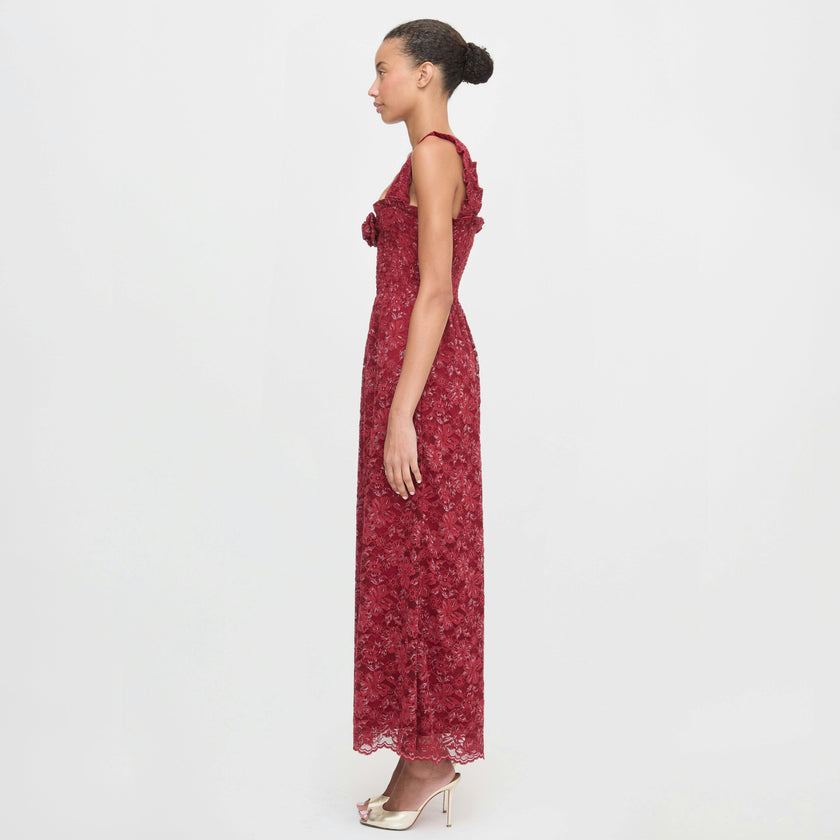 The Rosetta Nap Dress - Claret Lace