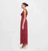 The Rosetta Nap Dress - Claret Lace