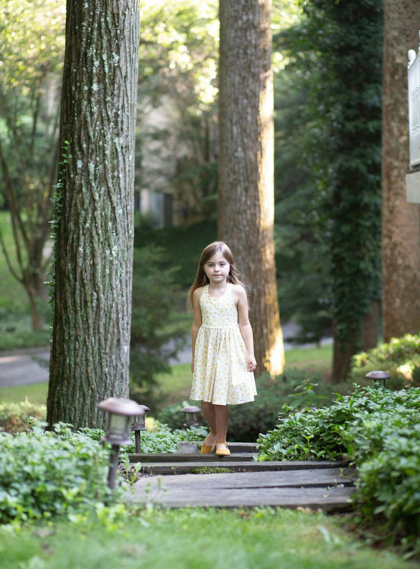 Cross Back Dress in Bow Tie Pasta