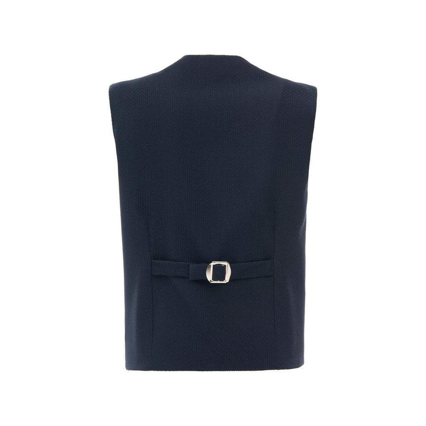 Navy Solid Vest & Bowtie