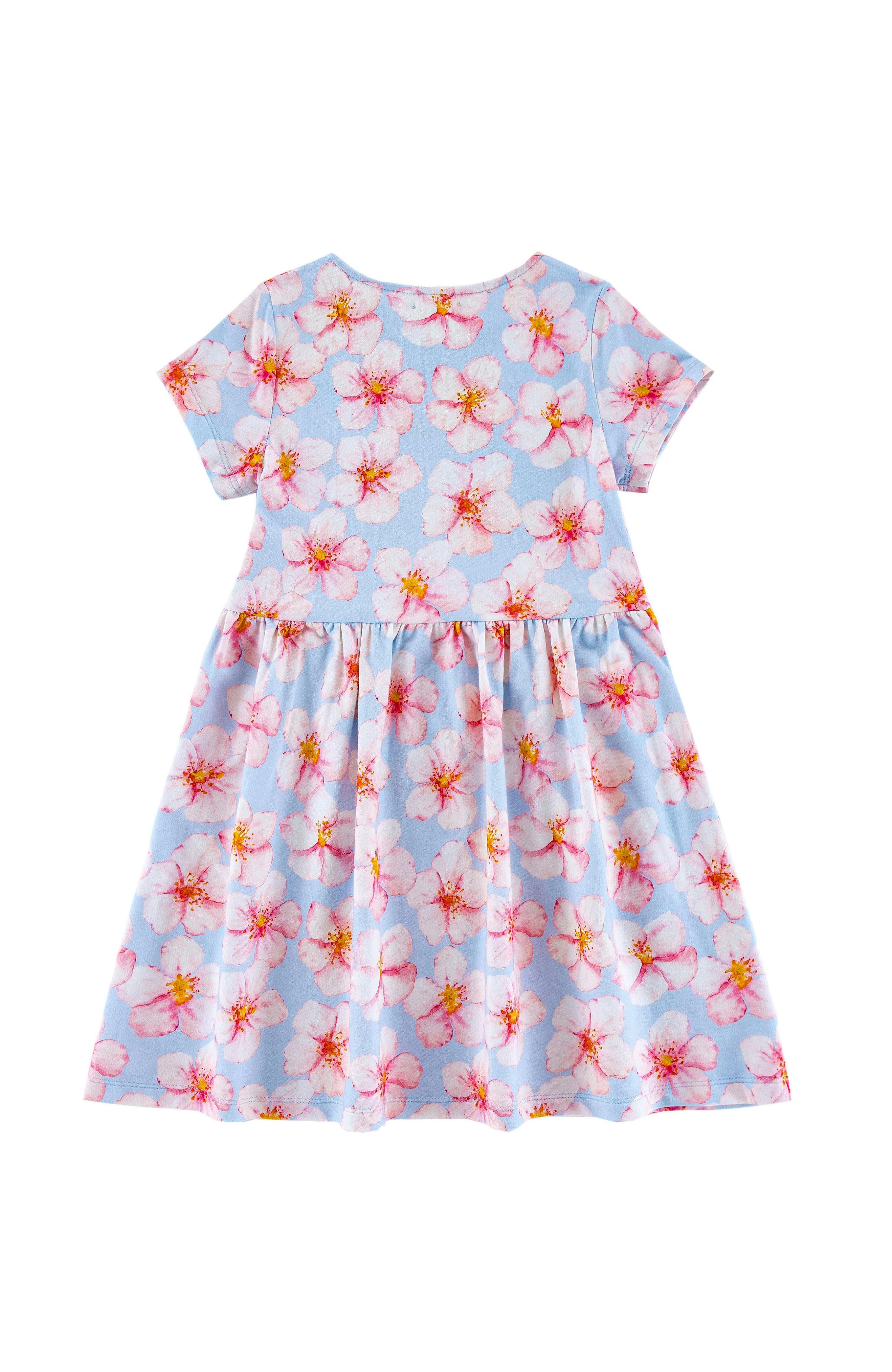 Mid Weight French Terry Twirl Dress, Hibiscus