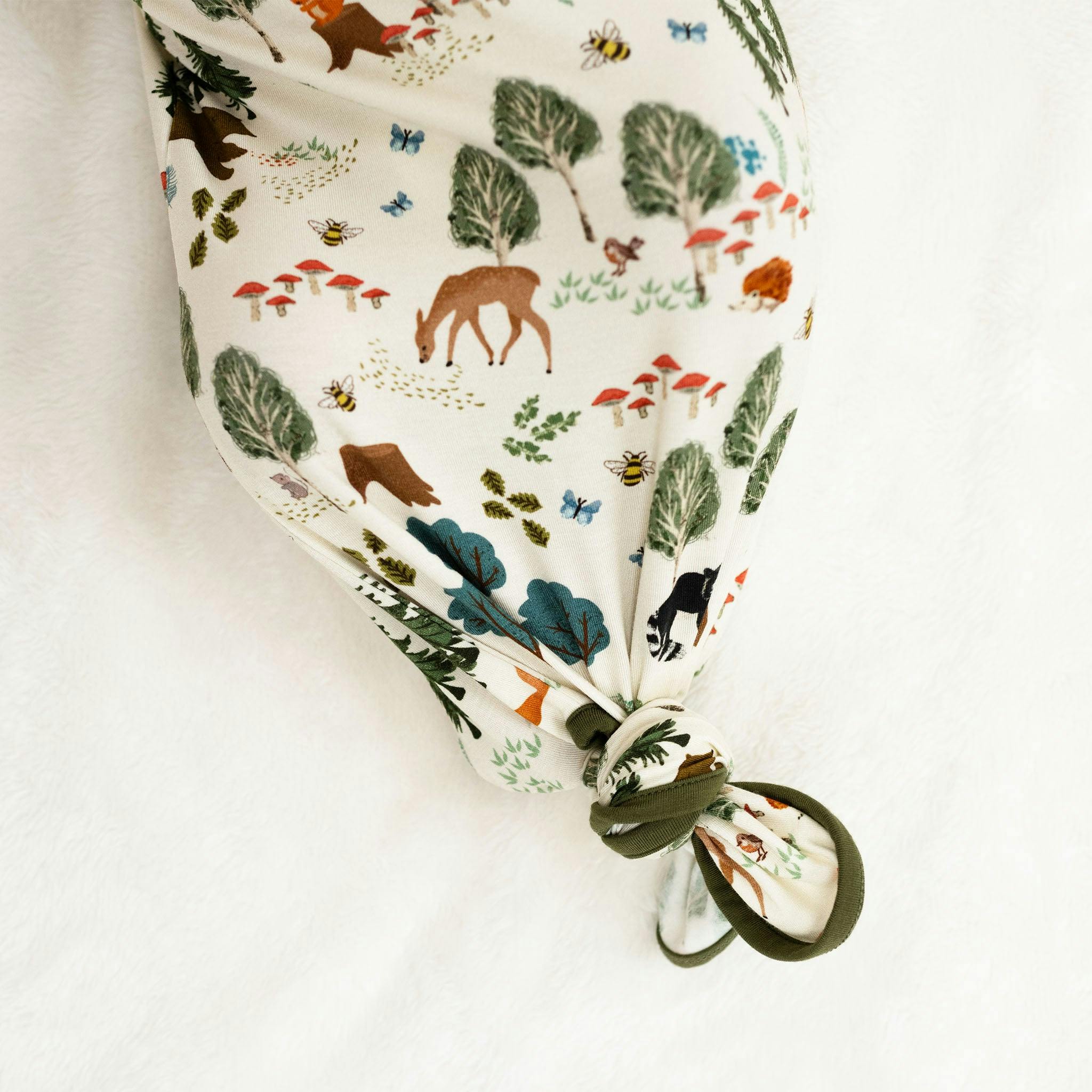 In the Woods Bamboo Gown and Hat Newborn Baby Gift Set