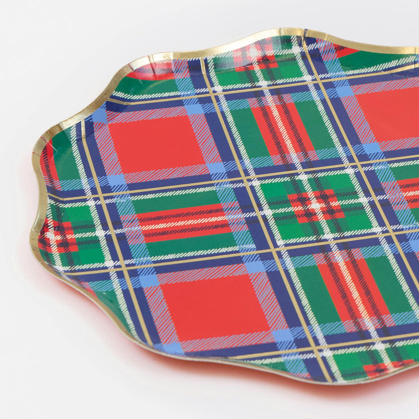 Plaid Mix Side Plates