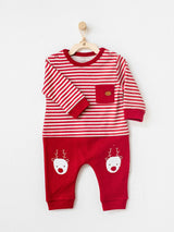 Andy Wawa Baby Burgundy New Year Boys Romper