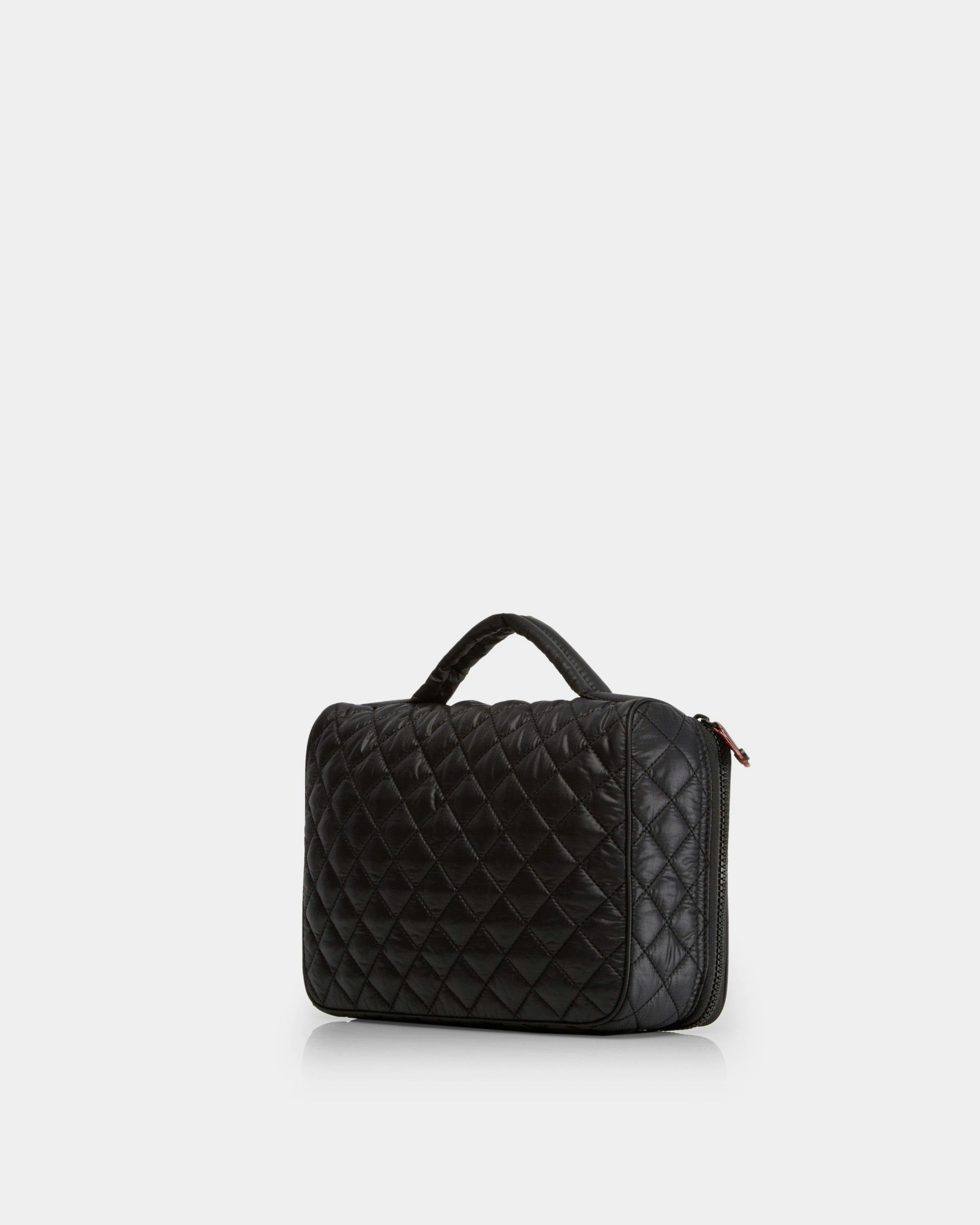 Black Zip Round Cosmetic