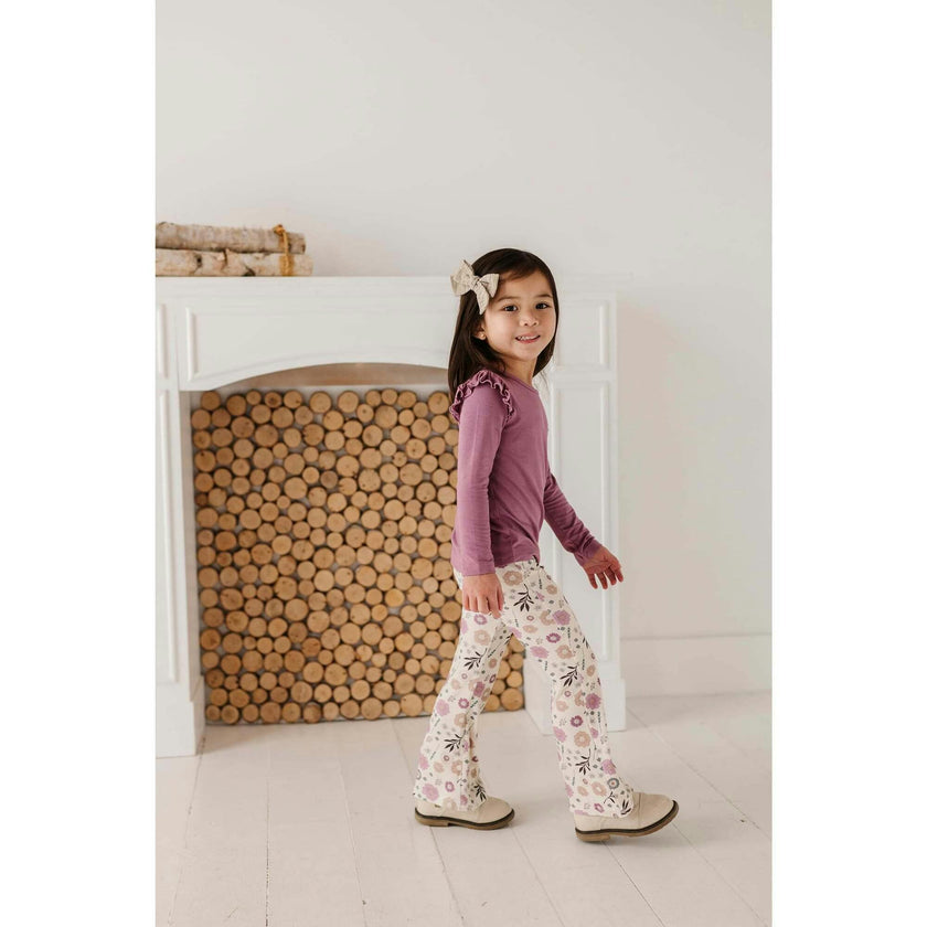 Girl's Long Sleeve Ruffle Top