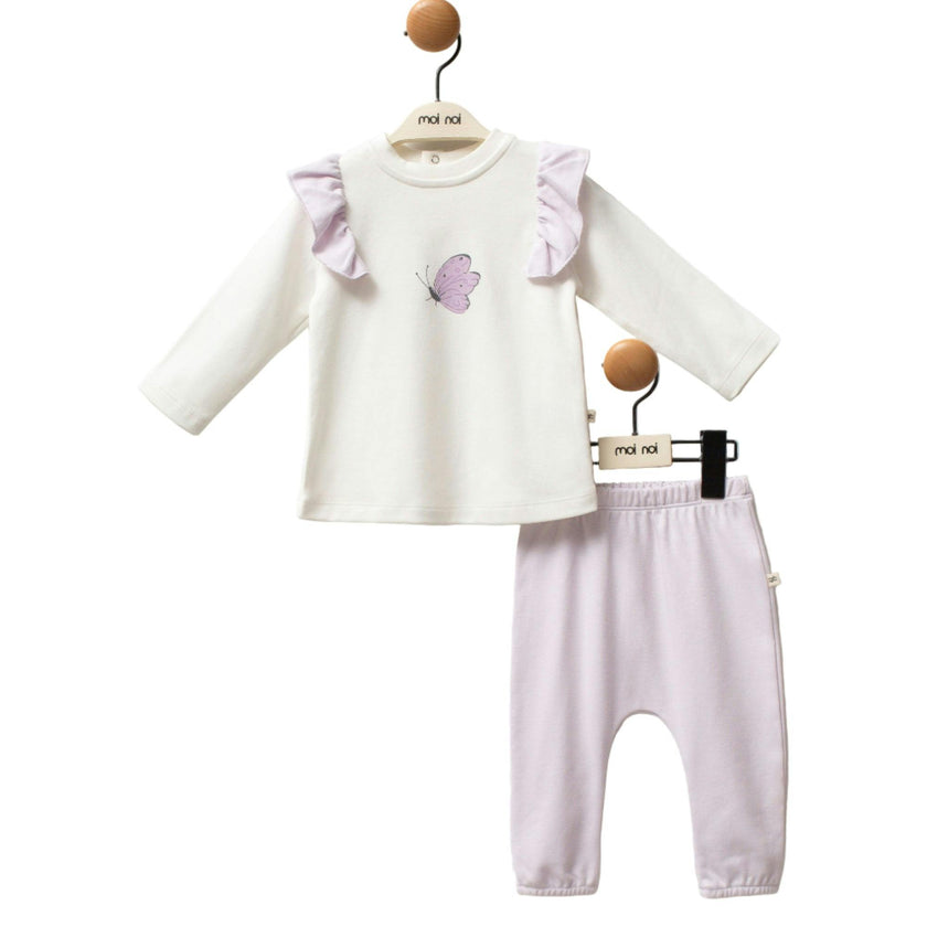 Purple Butterfly Outfit Set