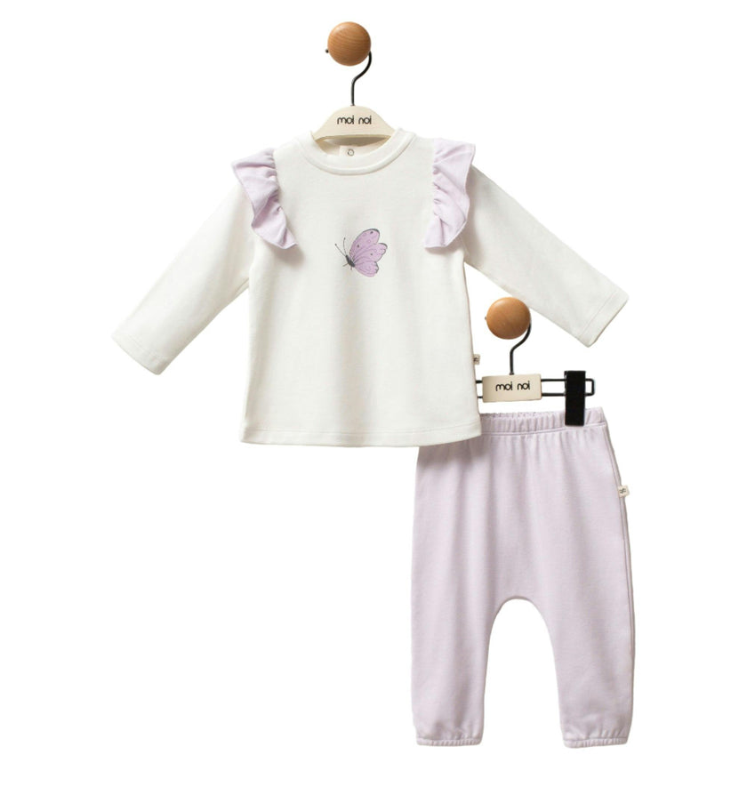 Purple Butterfly Outfit Set