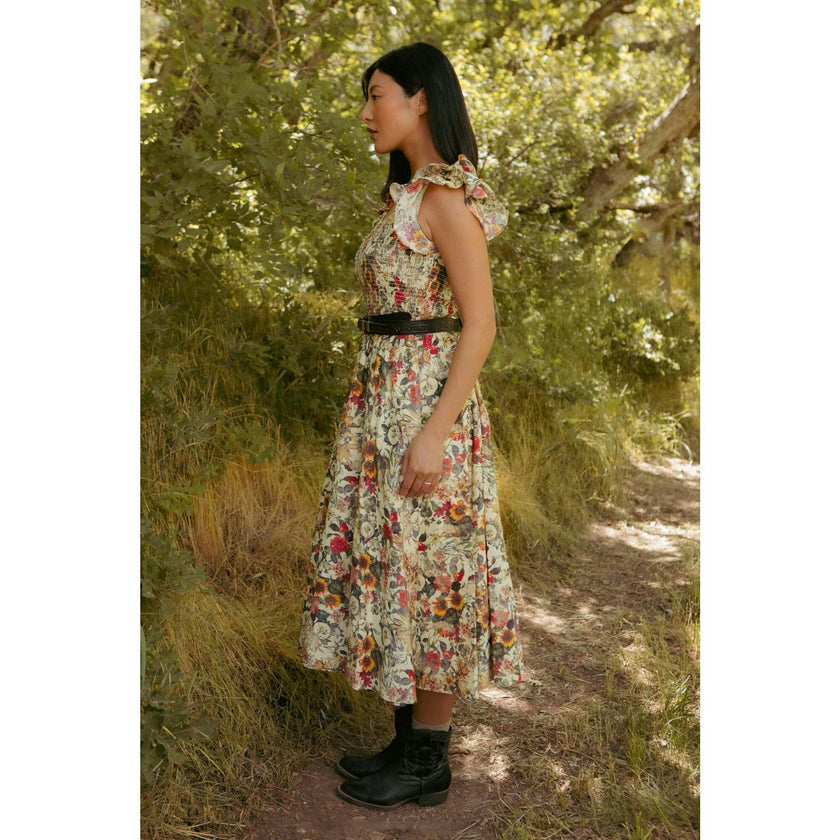 Hattie Dress in Rose Vine