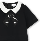 Black Bow Collar Dress