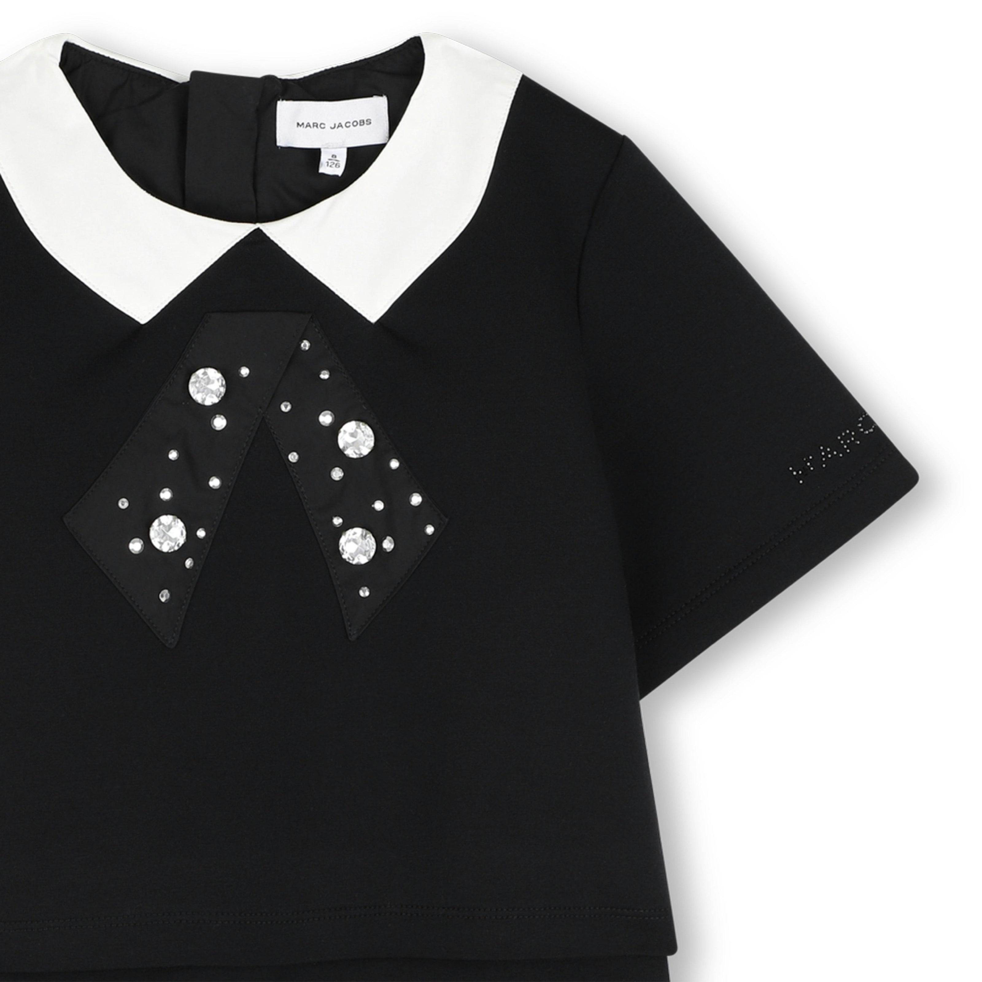 Black Bow Collar Dress