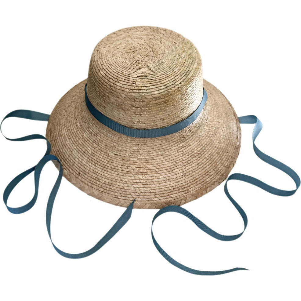 Little Girls Palmetto Long & Thin Grosgrain Ribbon Bucket Hat