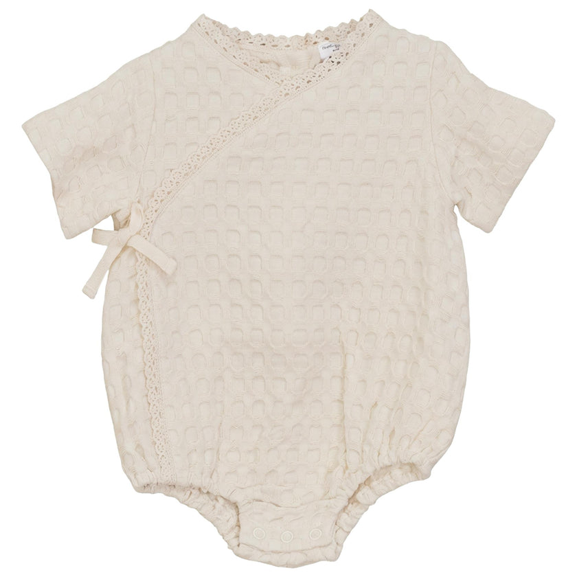 Textured Waffle Romper