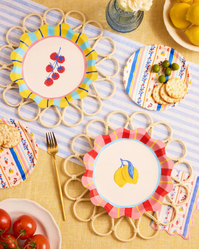 Italian Capri Plates - 32 paper plates