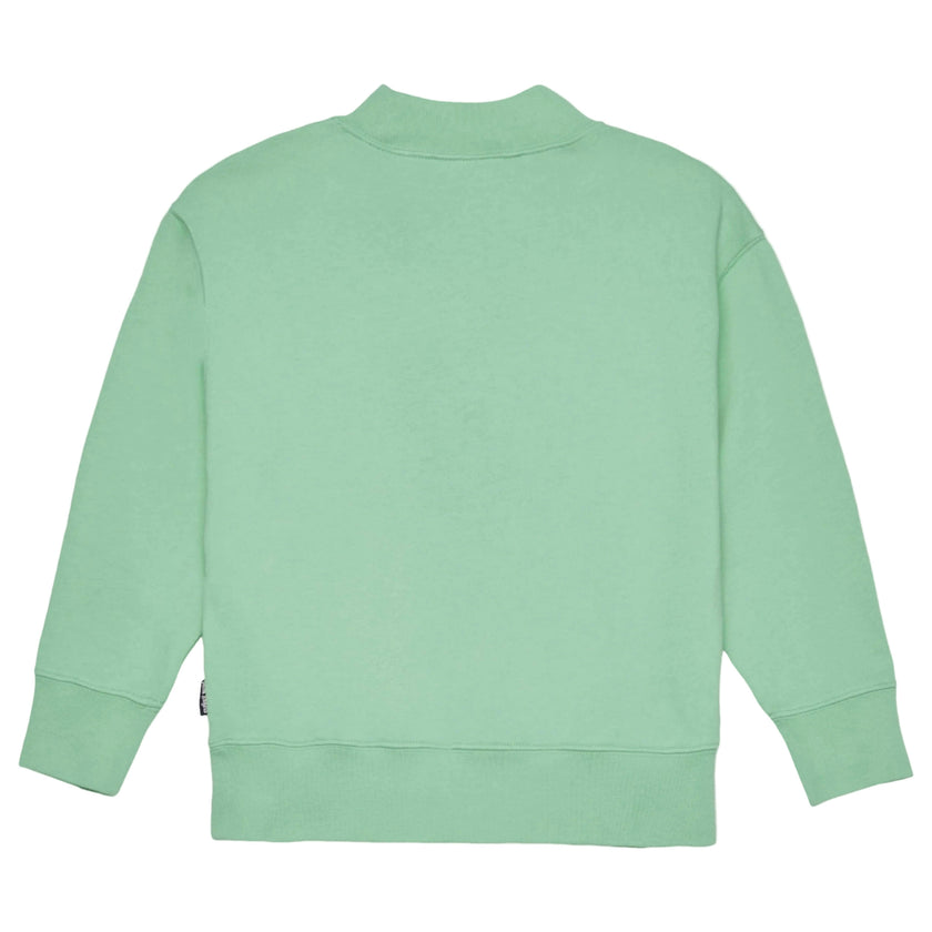 Green Curved Logo Regular Sweatshirt