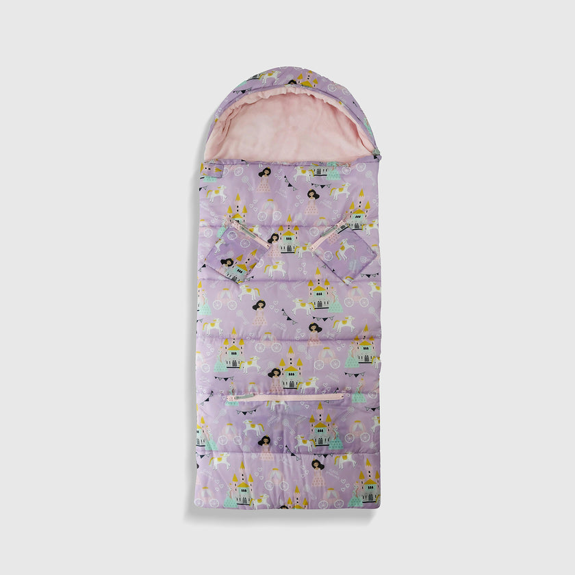 Sleep-N-Pack: Packable Sleeping Bag, Little Kid 3-6 yrs - Princesses