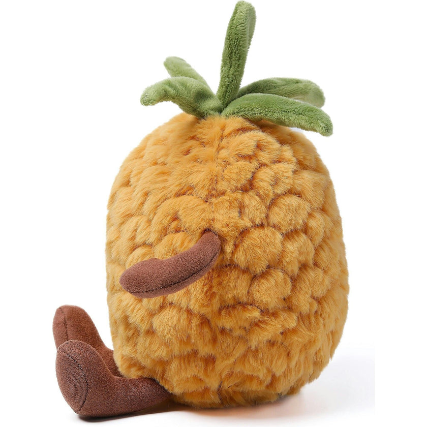 McHugs Royal Pineapple Fruit 7" — Soft Weighted Cuddle Stuffed Animal