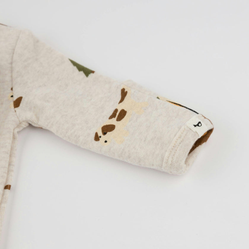 Camping Print Pocket Onesie