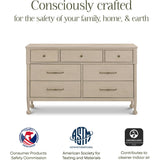Alouette 7-Drawer Assembled Dresser