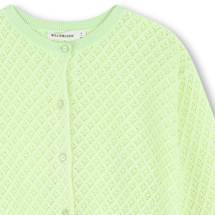 Green Lemon Knitted Kids’ Cardigan