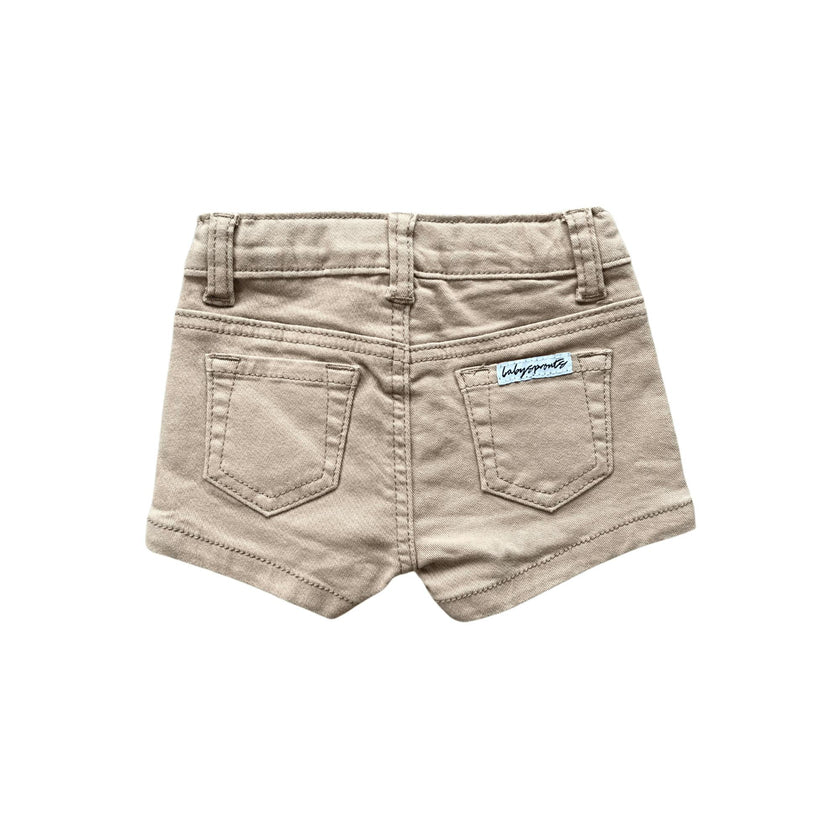 Girl's Twill Shorts Khaki