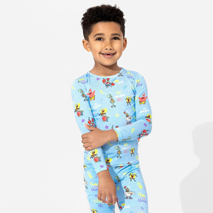 SpongeBob SquarePants: Good Vibes Bamboo Kids Pajamas