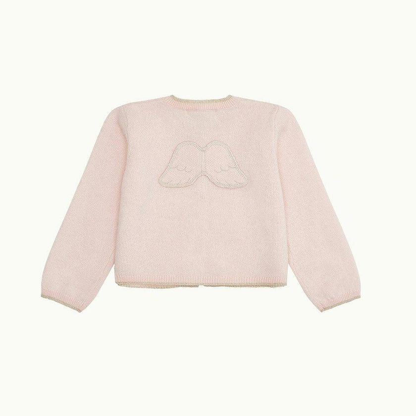 Cassandra Cashmere Angel Wing™ Cardigan - Pink