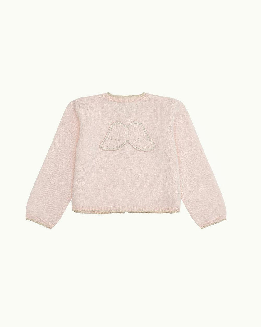 Cassandra Cashmere Angel Wing™ Cardigan - Pink
