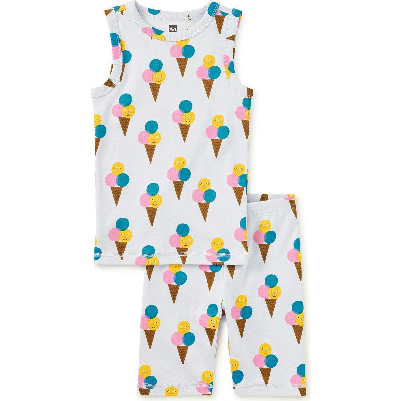 Summer Nights Tank Pajama Set, White