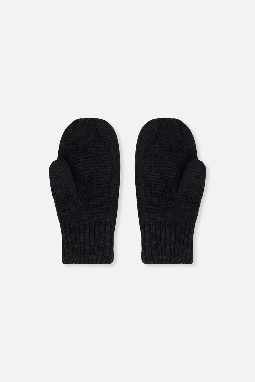 Knit Mittens Black